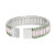 AKA Sorority Green Baguette Bling Tennis Bracelet
