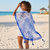 ZPB Blue White Leopard Structured Kimono