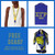 SGRho Blue Sparkle ID Holder  &  Woven Lanyard  Set +  FREE SCARF