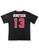 DST  2025 OVERSIZED V-NECK FOOTBALL JERSEY TEE_BLACK