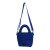ZPB  Blue Corduroy Small Tote Handbag