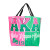 AKA 1908 Pink Green Large Shopper Tote (BCAM)