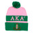 Embroidered Knit Beanie – Alpha Kappa Alpha, Pink(BCAM)