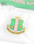 GREEN AKA CLEAR STADIUM CROSS BAG WITH ZIPPER CLOSURE(BCAM)