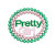  AKA Sorority Pink Green Pearl Pretty Girl Brooch (BCAM)