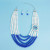 Necklace Mix Blue White Pearl ZPB Set  (BCAM)