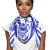 ZPB Sorority Houndstooth Square Scarf   (BCAM)
