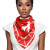 DST Sorority Lady Fortitude Red Square Scarf  (BCAM)