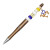 SGRHO Sorority Bling Bead and Charm Brown Pen (BCAM)
