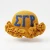 SGRHO Gold Crochet Ruffle Bucket Hat 
