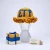 SGRHO Gold Crochet Ruffle Bucket Hat 