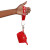 DST Red Nylon Wristlet Strap Mini Pouch