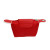 DST Red Nylon Wristlet Strap Mini Pouch