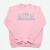 AKA Pink Embroidered Crew Sweatshirt