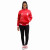 DST  Red Zip Up Track Jacket