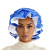 ZPB Sorority Blue White Satin Sleep Bonnet Cap(BCAM)