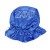 ZPB Sorority Blue White Satin Sleep Bonnet Cap(BCAM)