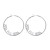 Zeta Phi Beta Silver Hoop Earrings- Name Design(BCAM)