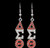 DST R/C/R Austrian Crystal Earrings Silver(BCAM)