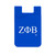 Silicone Phone Wallet – Zeta Phi Beta, Blue(BCAM)