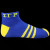 SGR Ankle Socks – Blue W/Gold(BCAM)