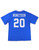 ZPB  OVERSIZED V-NECK FOOTBALL JERSEY TEE_ROYAL_BLUE   ( L/XL  ONLY )