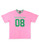 AKA OVERSIZED CHENILLE FOOTBALL JERSEY TEE_PINK  ( L/XL ONLY )