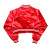 DST Greek Apparel S Cropped Satin Varsity Jacket
