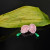 Pink Rose Green Pearl Teardrop Stud Earrings