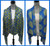 Two (2)  SGRHO CONVERTIBLE  SHAWLS  (Kente Design + Floral Design)