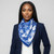 ZPB Blue and White Dove Square Sorority Scarf