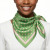Green and Pink Polka Dot Silky Square Scarf AKA