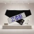 ZPB Blue Clear Rhinestone Wide Black Stretch Belt