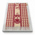 DST Crimson and Deep Cream Houndstooth Shawl Scarf