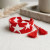 DST Red and White Star Woven Bead Bracelet