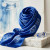 ZPB Long Blue and White Shield Rectangle Scarf