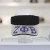 ZPB Black Canvas Greek Rhinestone Brim Visor Hat