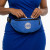 ZPB Blue Canvas Greek Triple Pocket Fanny Pack