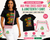 Pink AKA Cross Body Bag  &  Black Unisex Juneteenth T shirt Bundle
