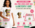 Pink AKA Cross Body Bag  & White Unisex Juneteenth T shirt Bundle