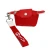 DST Red Nylon Wristlet Strap Mini Pouch(BCAM)