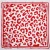 DST Red and White Leopard Square Sorority Scarf(BCAM)