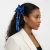 SGRHO Blue and Crystal Large Ribbon Bow Hair Clip(BCAM)