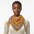 SGRHO Mustard Yellow and Blue Poodle Square Scarf(BCAM)