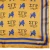 SGRHO Mustard Yellow and Blue Poodle Square Scarf(BCAM)