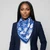 ZPB Blue and White Dove Square Sorority Scarf(BCAM)