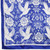 ZPB Blue and White Dove Square Sorority Scarf(BCAM)