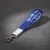 ZPB Blue Canvas Embroidered Wristlet Strap Clip(BCAM)