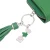 AKA Sorority Green Tassel Keychain Zipper Wallet(BCAM)