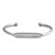 Zeta Phi Beta Bracelet- White Gold-Plated Bangle with Greek Letters (BCAM)
